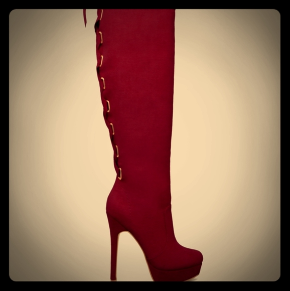 janella platform stiletto boot